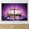 7*5ft Church Backdrop Cross Crucifixion Of Jesus Backdrop Crown Of