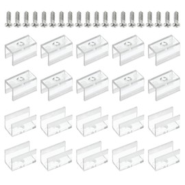 Boxonly Rope Light Mounting Brackets 60pcs Neon Light Fixing Clip Clamp Support Holder for 8mm Width Neon LED Strip Lighting