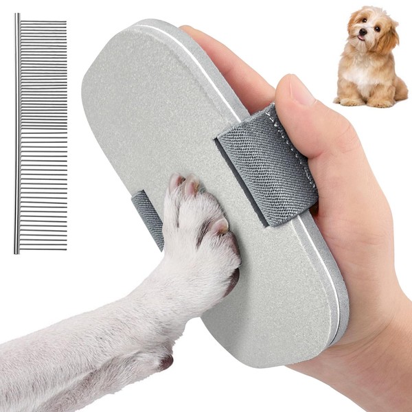 BITEFU 2 Stück Krallenfeile Hund Krallenschleifer Serie,grau Hund Nagelkratzbrett,Hundekämme,Geeignet für