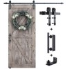 SMARTSTANDARD 6.6FT Sliding Barn Door Hardware Kit (Include 6.6ft Track
