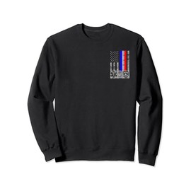Fireman, Police, and EMT First Responder Flag Sweatshirt Sweatshirt
