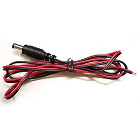 LP DC Power Cable for Backup Cameras and Car Monitors Length: 3.3 ft (1 m) DC Power Plug Pigtail Cable DC12V1M-LP