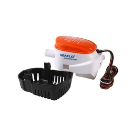 SEAFLO 06 Series Automatic Submersible Bilge Pump - 750GPH, 12V, 3/4" Outlet, 4-Year Warranty! All-in-One Pump and Float Switch, Snap-Off Strainer, Compact for Marine Boat Yacht, CE Rohs Certified | SEAFLO