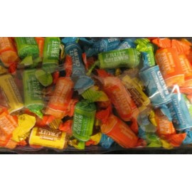 Tootsie FRUIT CHEWS Assorted Mixed Fruit Chews Rolls BULK Candy- {1/2 POUND}