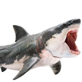 PNSO Megalodon, Great White Shark, Patton, Shark, Marine Animals, Animals, Fish, Figure, PVC Model, Plastic Model, Toy, Premium, 6.2 inches (15.8 cm), Shark Lovers, Birthday Gift, Original, Interior,