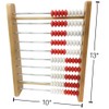 hand2mind Rekenrek 100-Bead Wooden Frame Abacus For Kids Math (Ages