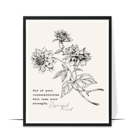 LOLUIS Mental Health Gift, Therapy Inspirational Positive Quotes Poster Artwork Aesthetic Office Home Decor (Your Strength, Unframed 8"x10")