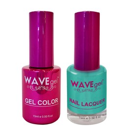 WAVEGEL Soak-Off Gel & Nail Lacquer Matching Duo Set - Princess Collection - #56 Ocean Eyes I 0.5 Oz