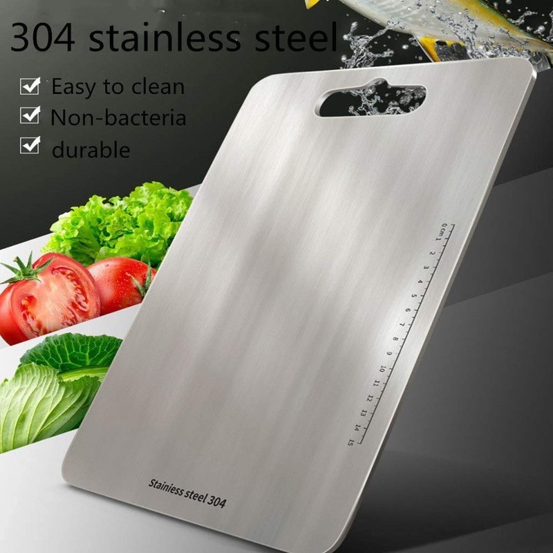 Chopping Board Made of 304 Stainless Steel on Both Sides