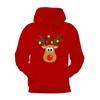 Women's Reindeer Sweatshirts Men Christmas Elk Costume Hoodies Long Sleeve