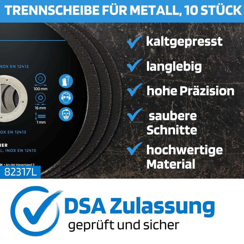 SW-Stahl 82317L Cutting Discs 100 x 1.0 x 16 mm