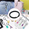 LIKENNY Flat Key Ring, Key Ring, Double Ring, Fall Prevention,