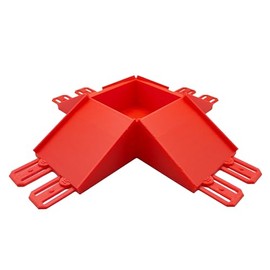 Jeff Did It! - 2 Lane 4 Way Table Top Jump with The Pit - Compatible with 1:64 Scale Hot Wheels Monster Trucks - 3D Printed - Designed and Made in the USA (Red)