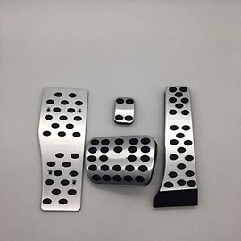Ruisy Stainless Steel Brake Footrest Pedals for Benz C-Class W203 W204 W205 E-Class W210 W211 W212 GLK Class X204