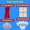 Fork Creativity Set, 100 Sets Forky DIY Creative Crafts Pack