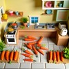 Nlinlin 30 Pcs Mini Easter Decor Carrots Realistic Fake Fruit