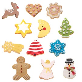 Westmark Christmas Cookie Cutter Set, 12 Pieces, 12 Different Designs, Stainless Steel, Silver, 354222E6