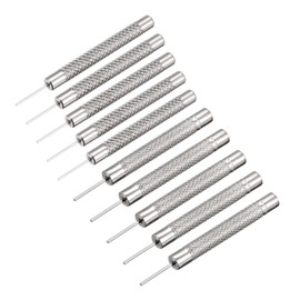sourcing map Watch Band Pin Punch 0.7mm 1mm Dia Watch Straps Link Pin Remover Repair Tools 10 pcs