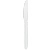 Comfy Package [500 Pack] Extra Heavyweight Disposable White Plastic Knives