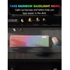 Wireless Keyboard and Mouse Combo - RGB Backlit, Rechargeable &