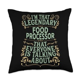 Food Processing Food Clerk - Legendary Food Processor Throw Pillow