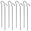 YARDMAN Tent Pegs 8-pcs - 12" (300mm) Long Metal Tent