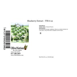 Blueberry Flavoring Extract - TTB-Approved Natural Flavoring for Baked Goods - Beverages - Non-GMO - Kosher - Vegan - 4 oz