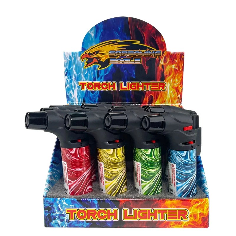 4 Pack Jumbo 4" Jet Flame Torch Gun Lighter Refillable