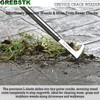 GREBSTK Crack Weeder Crevice Weeding Stainless Steel Tool Adjustable, 63