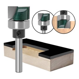 Yakamoz 1/4 Inch Shank Flush Trim Plunge Template Router Bit with Ball Bearing Hinge Mortising Router Bit