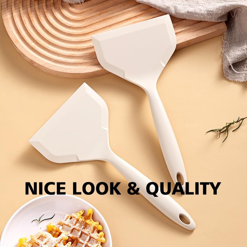 Tamagoyaki Spatula，Nonstick Pancake Shovel，Silicone Omelette Spatulas for Egg, Cookie, Omelette,