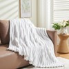 Wajade Fluffy Fleece Blanket Faux Fur Bed Throw Super Soft