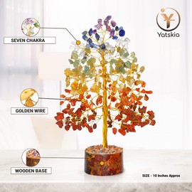 Chakra Tree - Crystal Tree of Life - Feng Shui Decor - House Warming Gift - Crystals and Stones - Good Luck Gifts - Crystal Decorations for Home - Spiritual Gifts for Women - Crystal Gifts