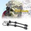 2PCS Backpack Elastic Rope Fixing Buckle, Backpack Hiking Stick Holder