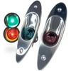 Pactrade Marine Boat Navigational Side Bow Tear Drop Lights Stainless
