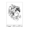 kobench Cool Temporary Tattoos,Portrait Of A Woman Resting With Eyes