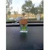 10Packs 8ml Empty Car Air Freshener Vent Clip, Clear Glass