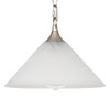 KLOSM Plug in Pendant Light Alabaster Glass Dome Shade Hanging