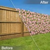 Wooden Retractable Fence Expanding Fence Hedge With Artificial Flower Leaves