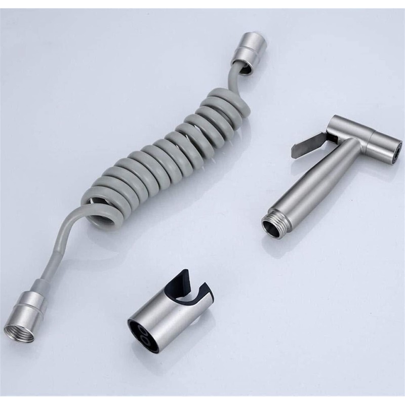 with Shut-Off & Stainless Steel Shower Hose and Handset Holder