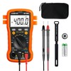 BTMETER BT-39K Digital Multimeter with Case, 4000 Count Volt Ohm