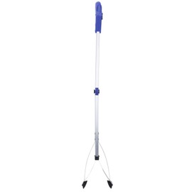 Reacher Grabber Tool, 17" Foldable Lightweight Extra Long Handy Trash Claw Grabber for Elderly, Blue