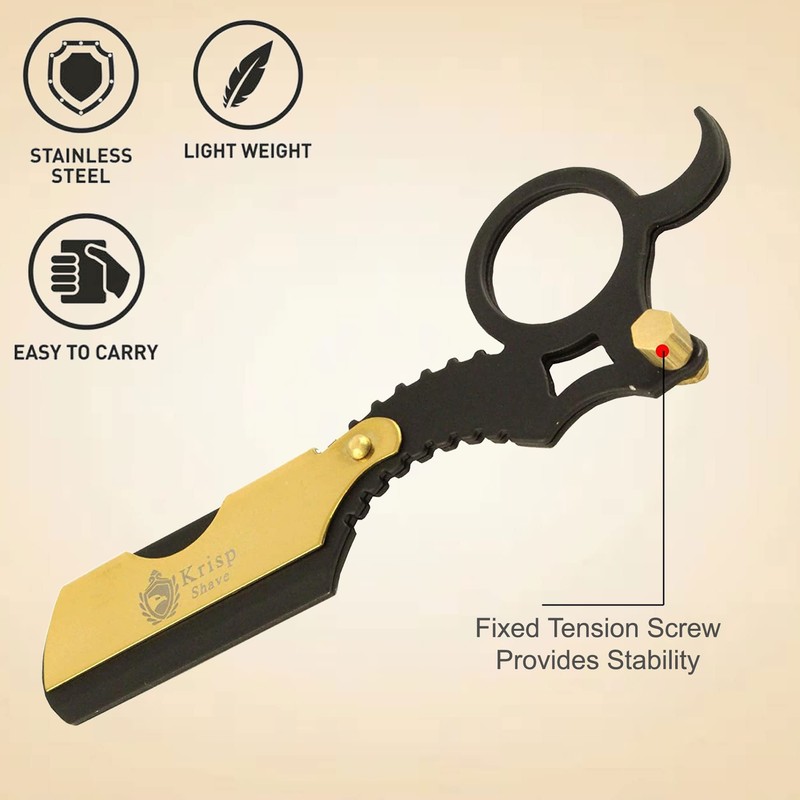 Professional Straight Razors For Men - Straight Edge Barber Razor