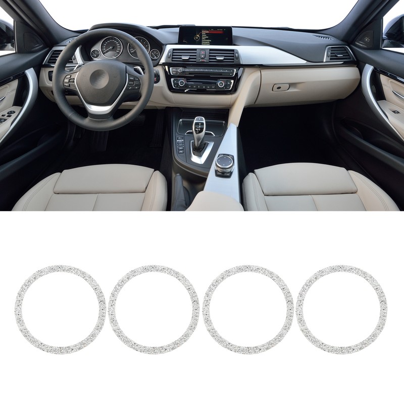 4PCS Bling Car Speaker Cover Vehicle Door Audio Speaker Reflective