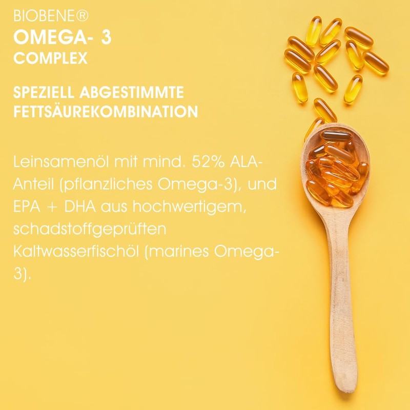 Biobene Omega 3 Complex - High Dose Omega 3 Capsules