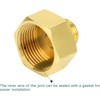 nutmanel 3/8 to 3/4 Inch Brass Reducer Extension with Sealing