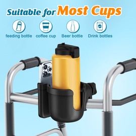 Guiseapue Universal Cup and Bottle Holder for Pram, Buggy, Bicycle