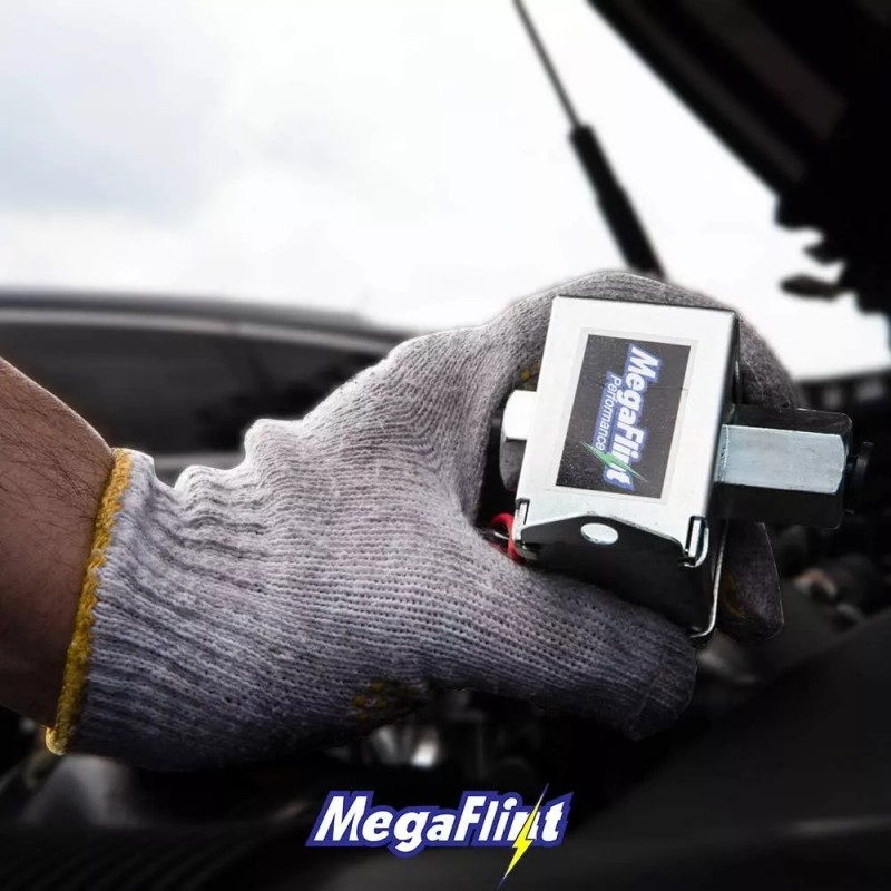 ‎Megaflint 12V Electric Fuel Pump Metal Solid (2.5-4 PSI) Low