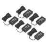 5PCS Electronic Digital Display Thermometer Black Mini Embedded Indoor Digital