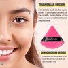 BLAAROOM 6 Pieces Powder Puff Face Makeup Velour Soft Triangle